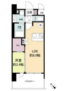 セレニテ阿波座ミラク【10階】の間取り