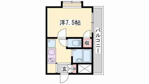 アドバンス城北【203号室】の間取り