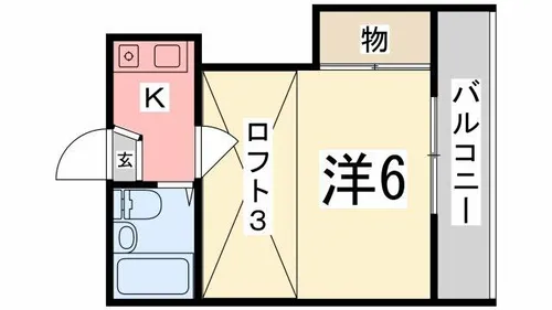 Smile 城北新町 北棟【206号室】の間取り