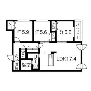 Celestia【2階】の間取り