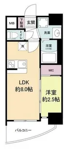 大阪府大阪市北区長柄中1丁目【マンション】の間取り