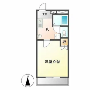 ガーデンハウス【203号室】の間取り