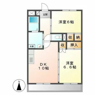 ロイヤル長田【303号室】の間取り