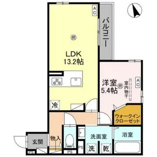 大阪府大阪市旭区赤川4丁目【アパート】の間取り