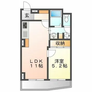 アルファ八田【303号室】の間取り