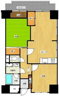 福岡県福岡市中央区大名2丁目【マンション】の間取り