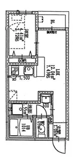 福岡県福岡市城南区西片江2丁目【アパート】の間取り