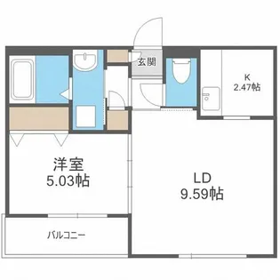LILAC壱番館【4階】の間取り