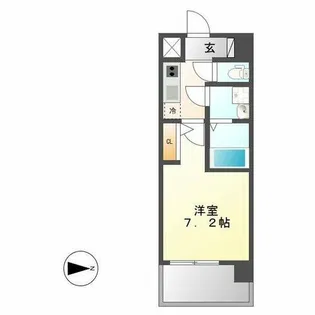 UURコート名古屋名駅【1009号室】の間取り