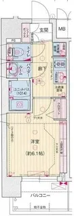 プレサンス東小橋エレディータ【6階】の間取り