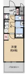 大阪府大阪市西区九条3丁目【マンション】の間取り