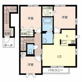 シャーメゾン南町ノ坪【D202号室】の間取り