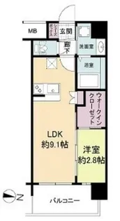 大阪府大阪市淀川区東三国2丁目【マンション】の間取り