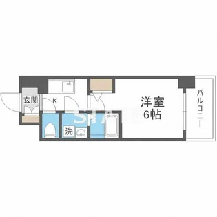 エスリード大阪フェリス【4階】の間取り