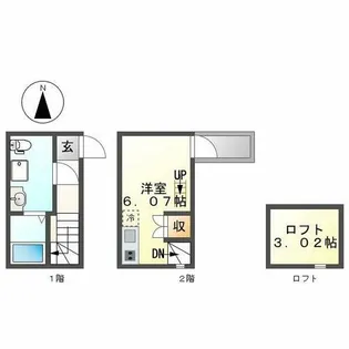 1Rの間取り画像