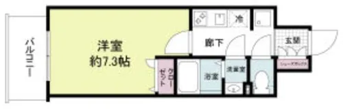 アプリーレ松屋町【7階】の間取り