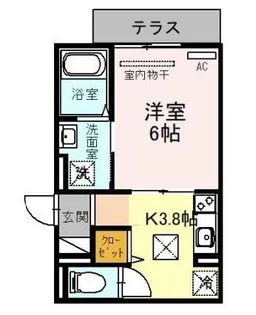大阪府堺市堺区中安井町1丁【アパート】の間取り