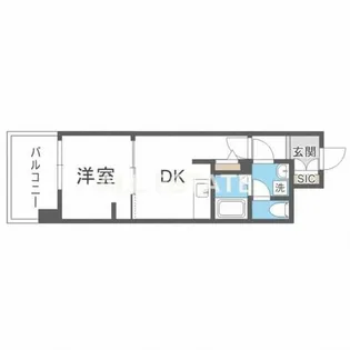 GARDENIA鶴見【13階】の間取り