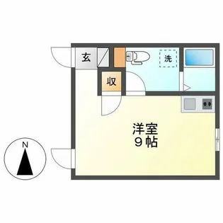 PRE CHER八田【102号室】の間取り