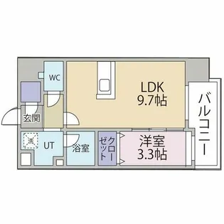 ヴィラージュ県庁前II【901号室】の間取り