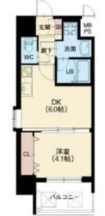 グランカーサ高井田【12階】の間取り