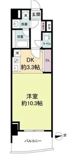 セレッソコート上本町EAST【9階】の間取り