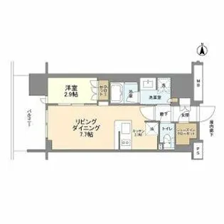 リニアゲートタワー名古屋【0405号室】の間取り