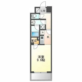 エルスタンザ名駅西【1102号室】の間取り