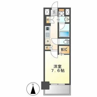 ヒヴィ・カーサ名駅西【1303号室】の間取り