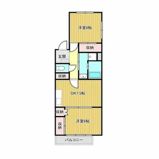 日之出丸太コーポⅡ【101号室】の間取り