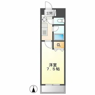 ハピネス公園前【203号室】の間取り