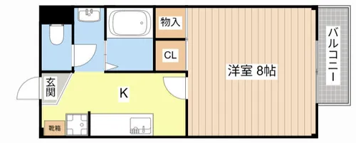 レジデンスメリディオ【105号室】の間取り