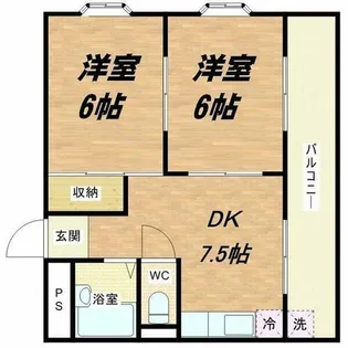 エルドムス陽光三番館【7階】の間取り