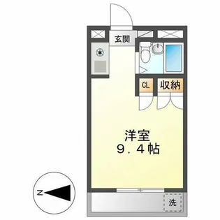 シャルム大堀【502号室】の間取り