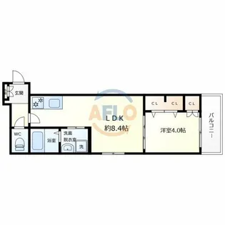 ホークシーム【2階】の間取り