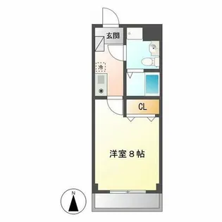 T-SQUARE【4B号室】の間取り