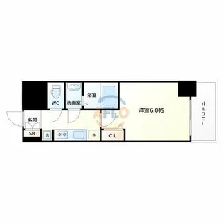 プレサンス塚本ベラビィ【2階】の間取り