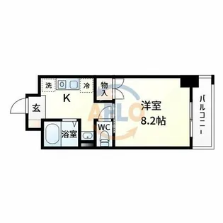 ルーツN’s【4階】の間取り