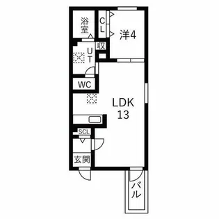 DEVELD荒子【302号室】の間取り