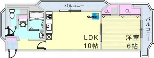 マンション美苑【201号室】の間取り
