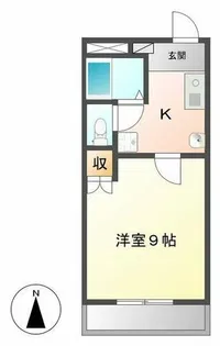 ガーデンハウス【205号室】の間取り