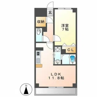 プログレス【102号室】の間取り