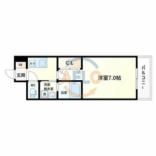 アーバンパーク田辺【9階】の間取り