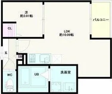 Jack shukuchiⅡ【3階】の間取り
