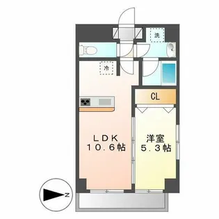 Canal East【901号室】の間取り