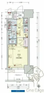 プレサンス新大阪ストリーム【4階】の間取り