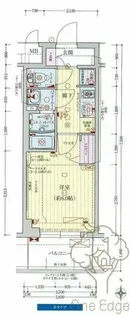 プレサンス新大阪ストリーム【8階】の間取り