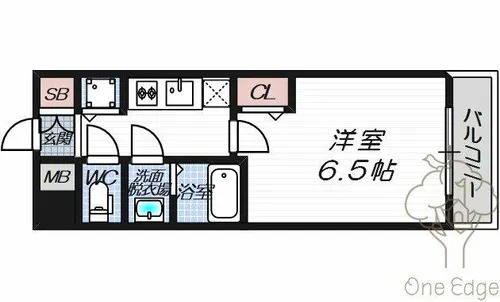 プレサンス天神橋ラ・デュアル【10階】の間取り