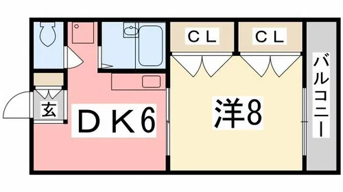 E-MATE【203号室】の間取り