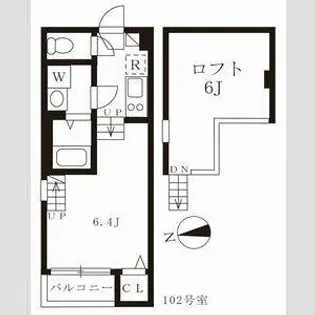 セーナ新道【102号室】の間取り